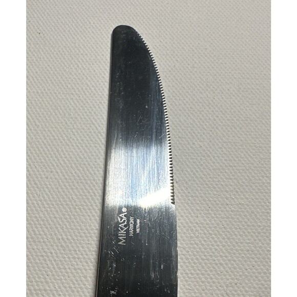 Mikasa HARMONY Glossy Set of 2 Dinner Knives 18/10 Stainless Flatware. Preowned - Picture 5 of 9